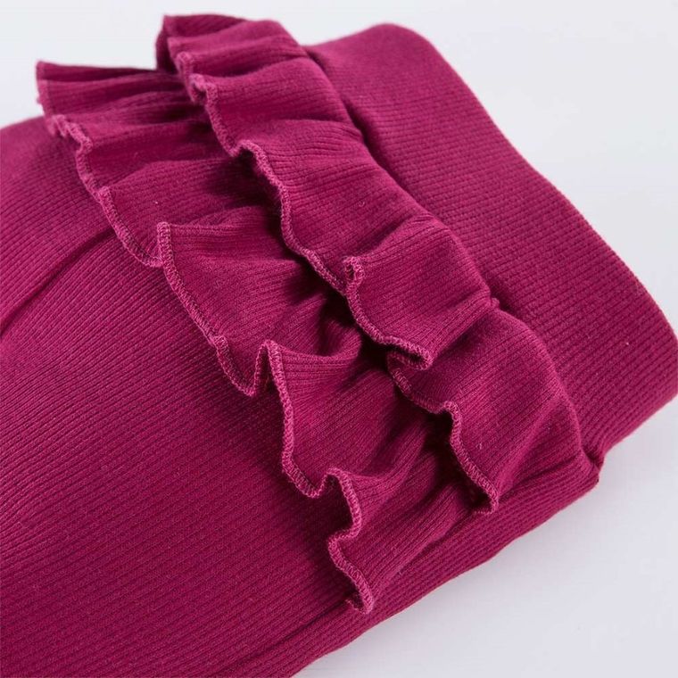 Legginsy dziewczęce, bordowe, Bloom, Eevi