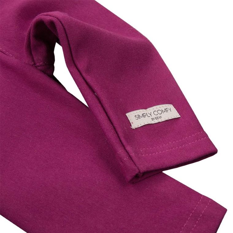 Legginsy dziewczęce, bordowe, Eevi