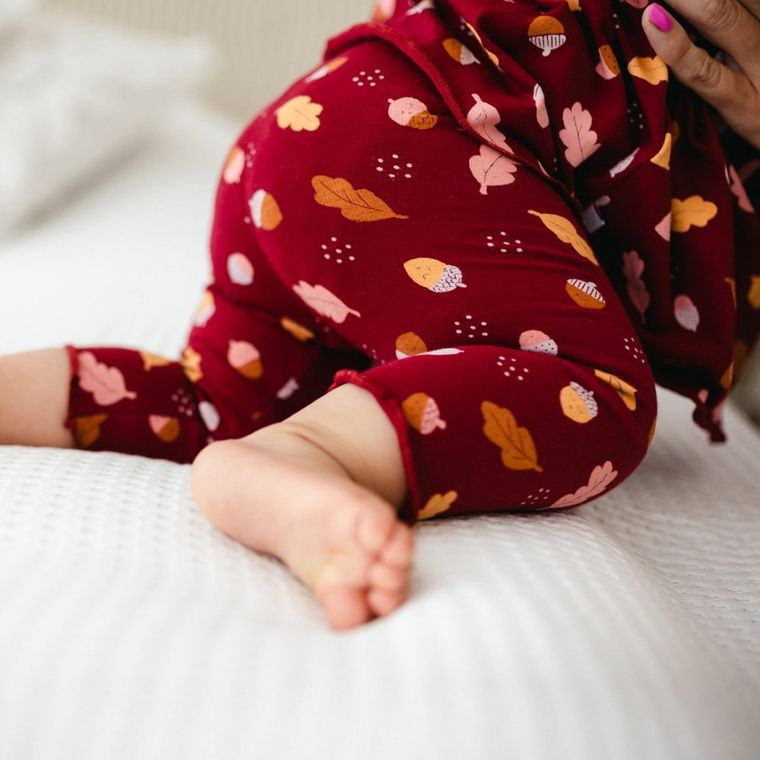 Legginsy dziewczęce, bordowe, Eevi