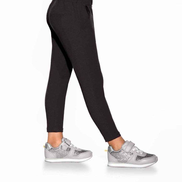 Legginsy dziewczęce, czarne, Nell, Bas Bleu