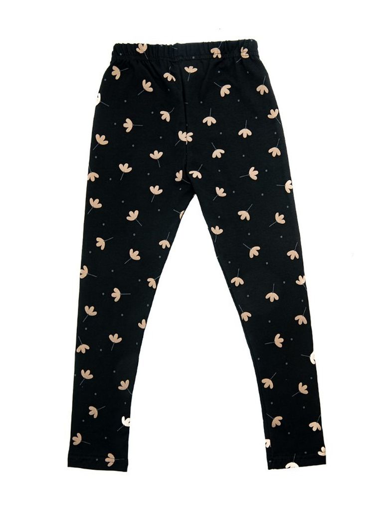 Legginsy dziewczęce, czarne, Tup Tup