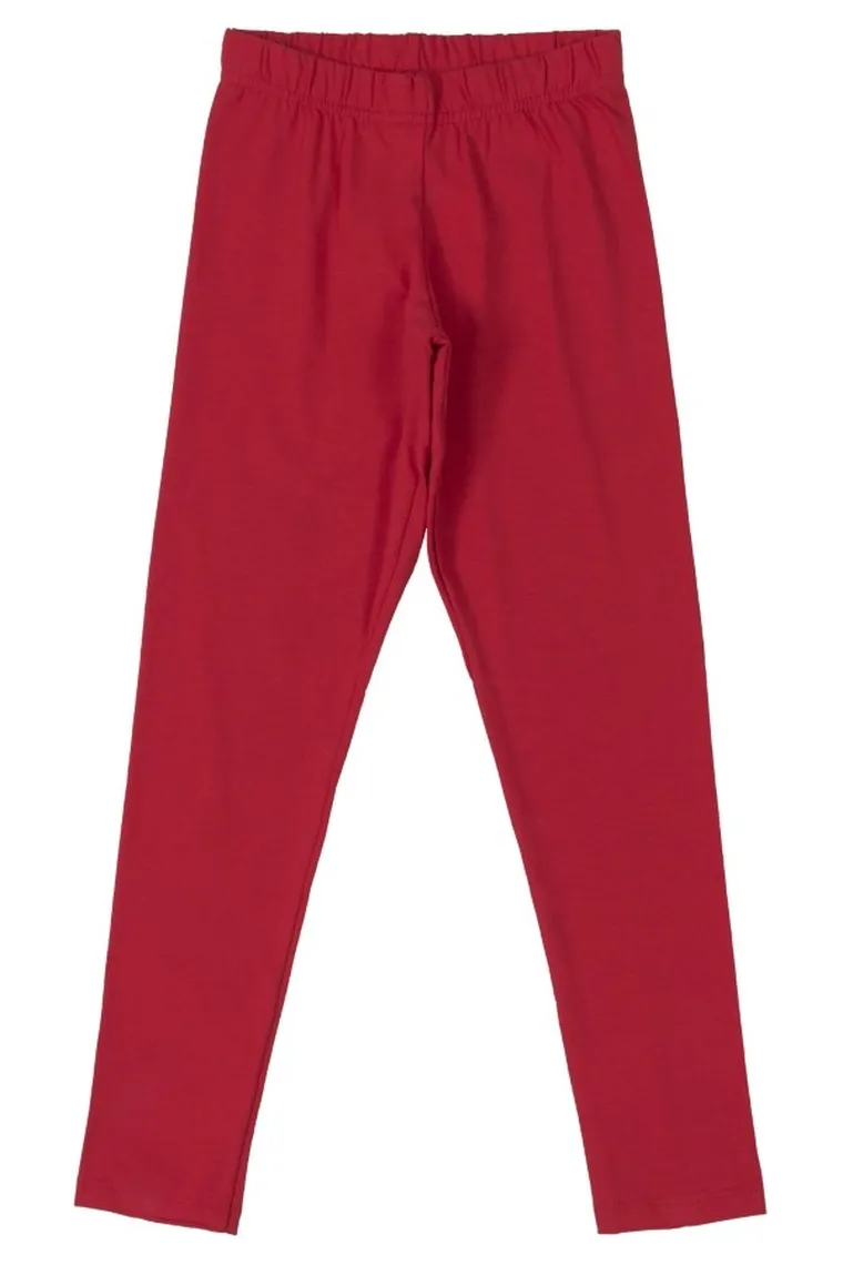 Legginsy dziewczęce, czerwone, Quimby