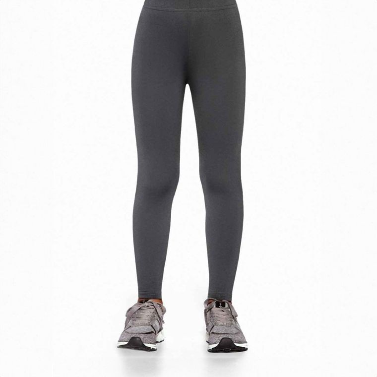 Legginsy dziewczęce, grafitowe, Mimi, Bas Bleu