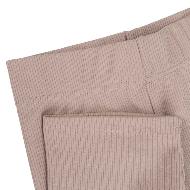 Legginsy dziewczęce, kolarki, prążkowane, beżowe, Tup Tup