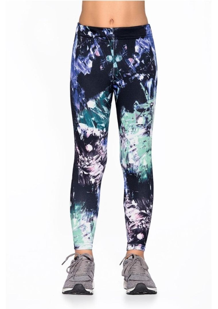 Legginsy dziewczęce, niebiesko-granatowe, Bas Bleu