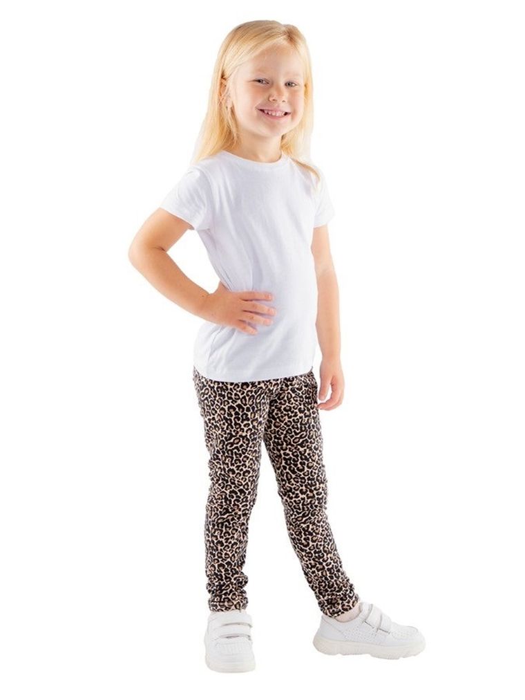 Legginsy dziewczęce, ocieplane, beżowe, Tup Tup