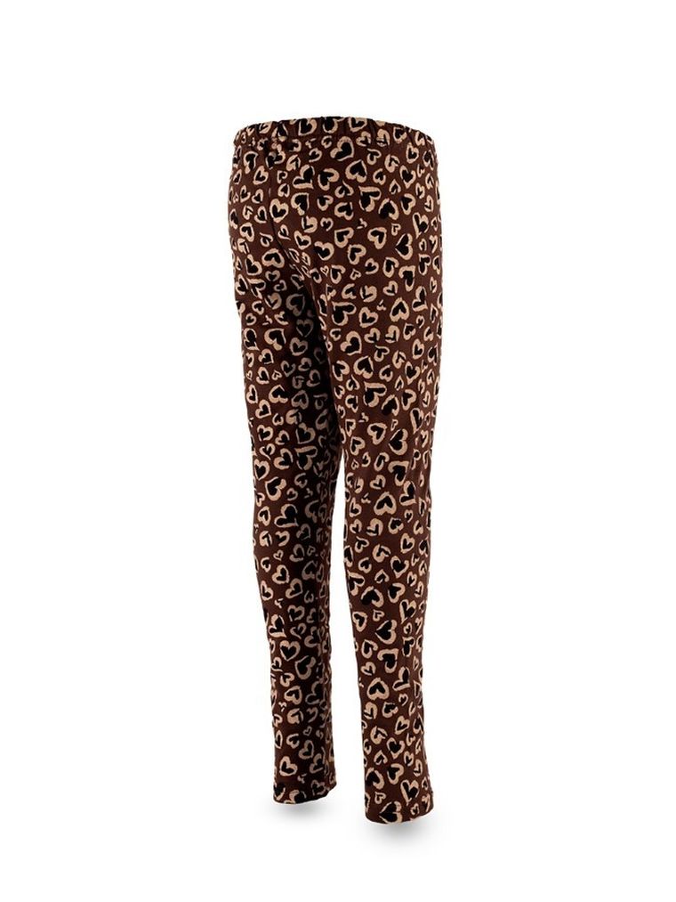 Legginsy dziewczęce, ocieplane, brązowe, Tup Tup