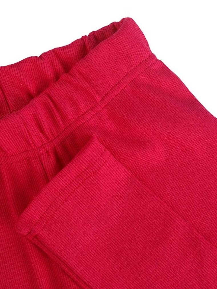 Legginsy dziewczęce, prążkowane, różowe, Tup Tup