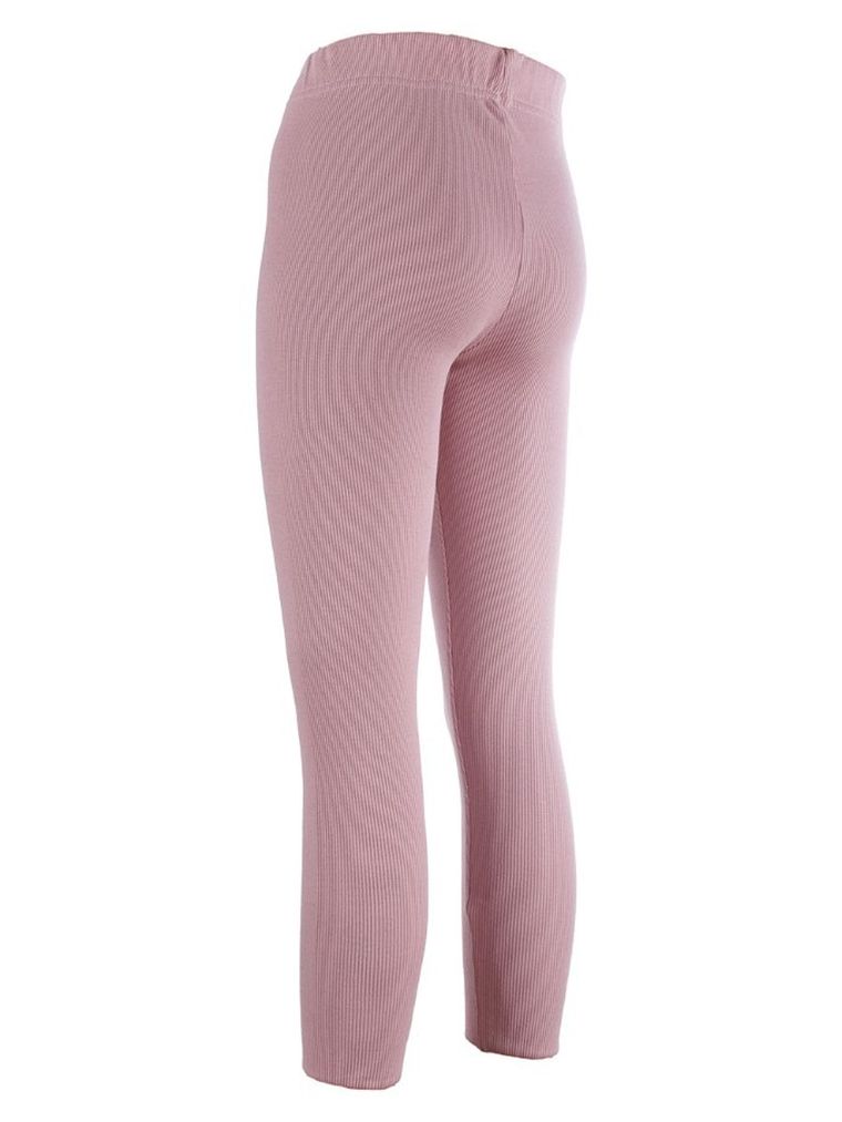 Legginsy dziewczęce, prążkowane, różowe, Tup Tup