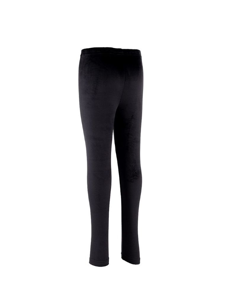 Legginsy dziewczęce, welurowe, czarne, Tup Tup