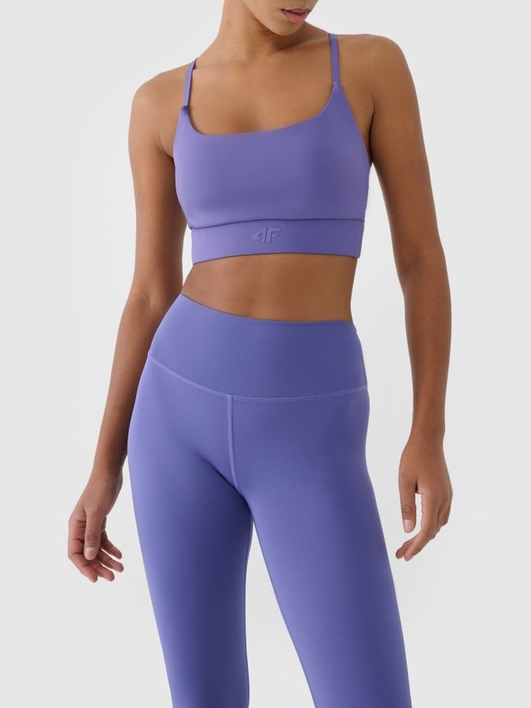 Legginsy funcyjne damskie, niebieskie, 4F