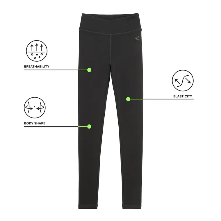 Legginsy high waist z wiskozą NOWEAR