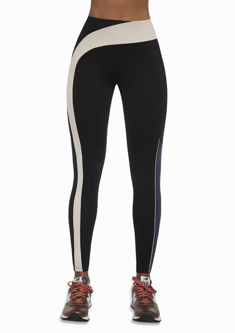 Legginsy sportowe damskie, czarne, Bas Black