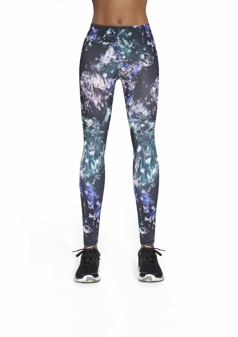 Legginsy sportowe damskie, niebiesko-granatowe, Bas Black