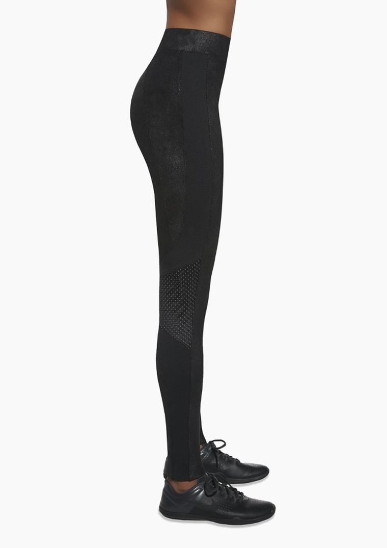 Legginsy sportowe damskie, ocieplane, czarne, Bas Black