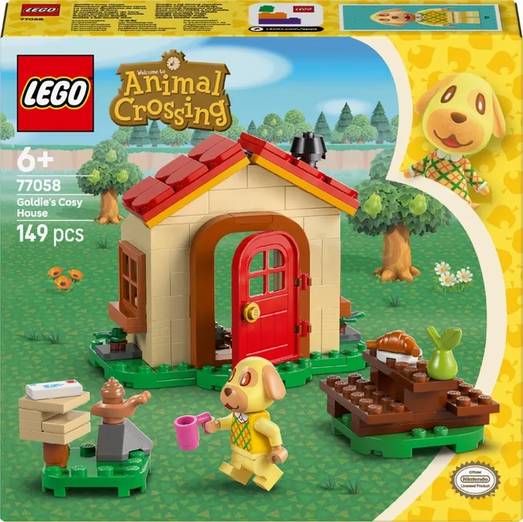 LEGO Animal Crossing, Przytulny dom Goldie, 77058