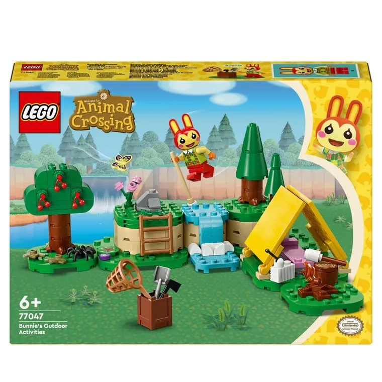 LEGO Animal Crossing, Zabawy na świeżym powietrzu Bunnie, 77047