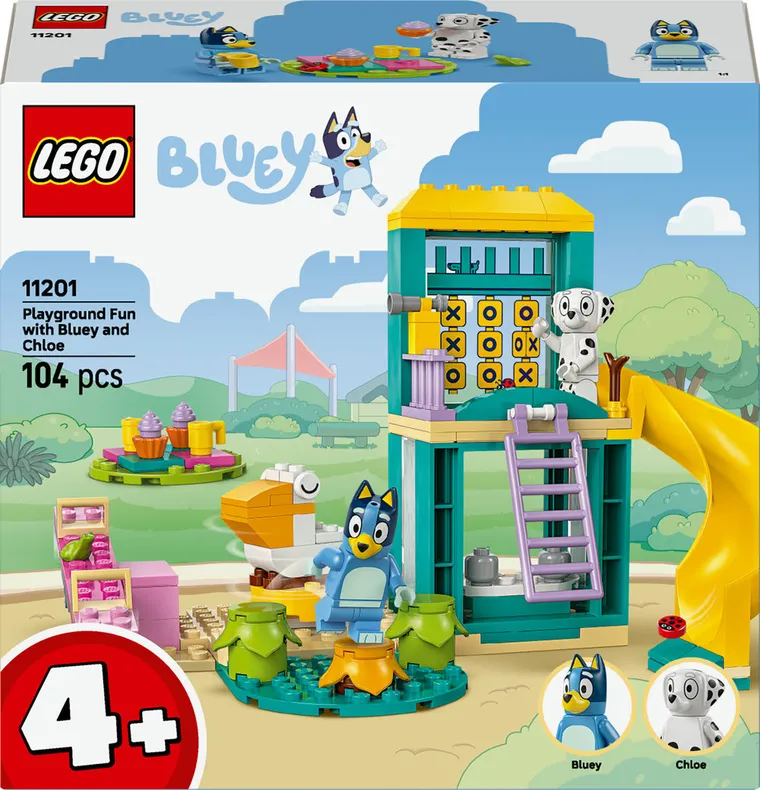 LEGO Bluey, Blue i Łatka na placu zabaw, 11201