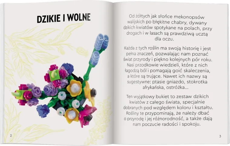LEGO Botanicals. Miniaturowy bukiet kwiatów