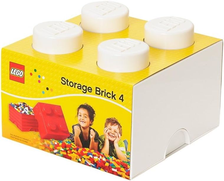 LEGO, Brick 4, pojemnik klocek, biały