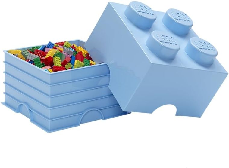 LEGO, Brick 4, pojemnik klocek, błękitny