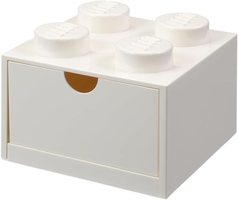 LEGO, Brick 4, pojemnik klocek z szufladą, biały