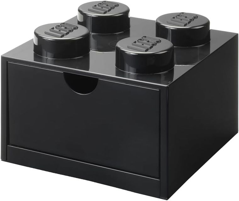 LEGO, Brick 4, pojemnik klocek z szufladą, czarny