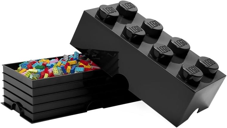 LEGO, Brick 8, pojemnik klocek, czarny