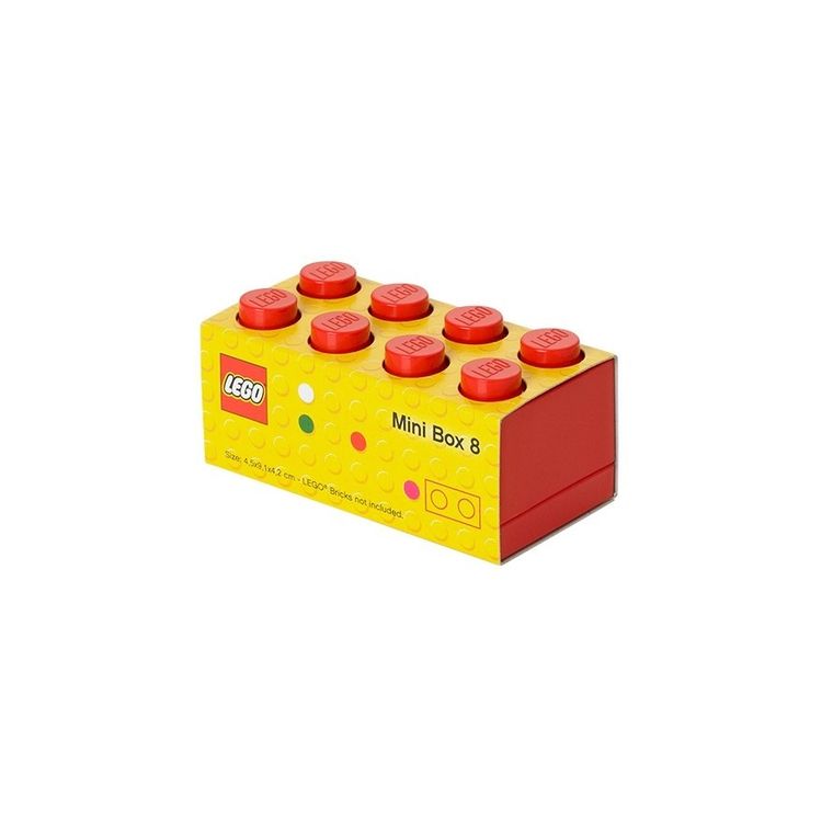 LEGO, Brick 8, pojemnik klocek, czerwony
