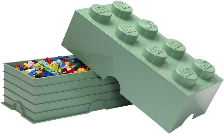 LEGO, Brick 8, pojemnik klocek, oliwkowy