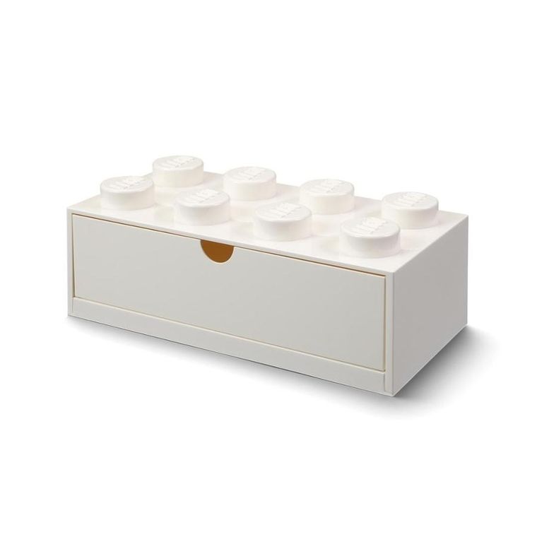 LEGO, Brick 8, pojemnik klocek z szufladą, biały