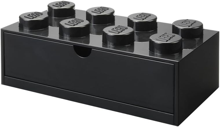 LEGO, Brick 8, pojemnik klocek z szufladą, czarny