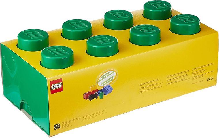 LEGO, Brick 8, pojemnik klocek, zielony