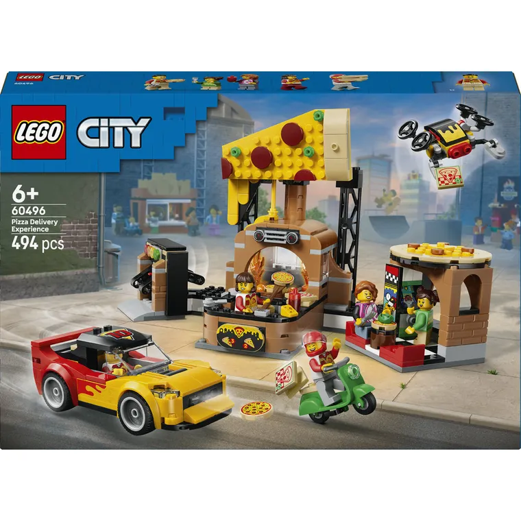 LEGO City, Dostawa pizzy z pojazdami, 60496