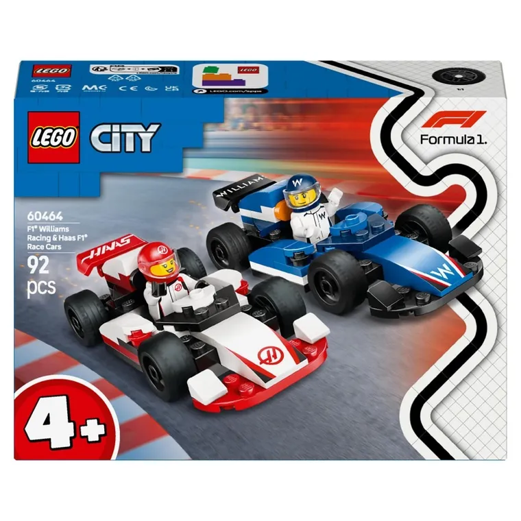 LEGO City, F1 Bolidy Williams Racing i Haas F1, 60464