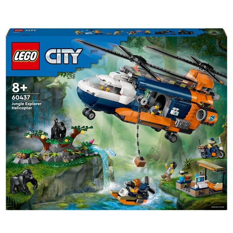 LEGO City, Helikopter badaczy dżungli w bazie, 60437