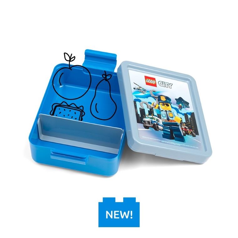 LEGO City, lunchbox, niebiesko-szary