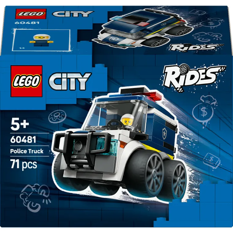 LEGO City, Pojazdy - Ciężarówka policyjna, 60481