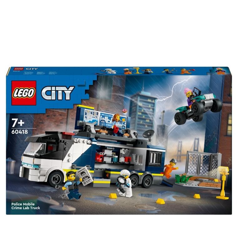 LEGO City, Policyjna ciężarówka z laboratorium kryminalnym, 60418