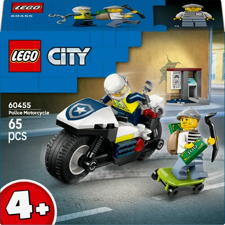 LEGO City, Pościg na motocyklu policyjnym, 60455