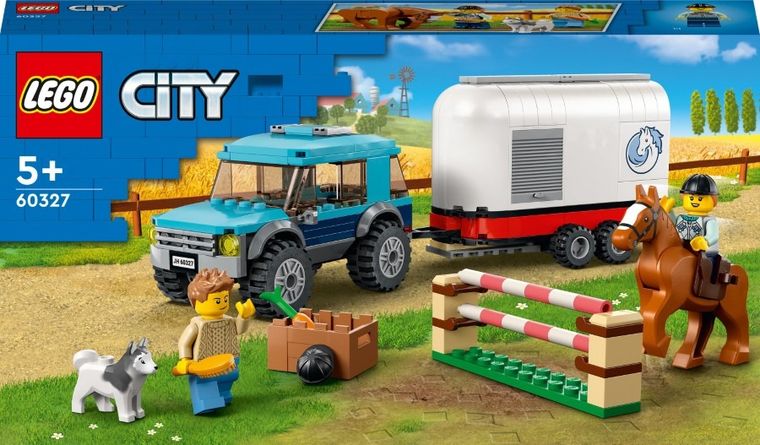 LEGO City, Przyczepa do przewozu koni, 60327