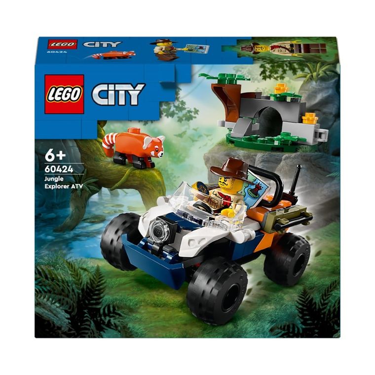 LEGO City, Quad badacza dżungli z pandą czerwoną, 60424