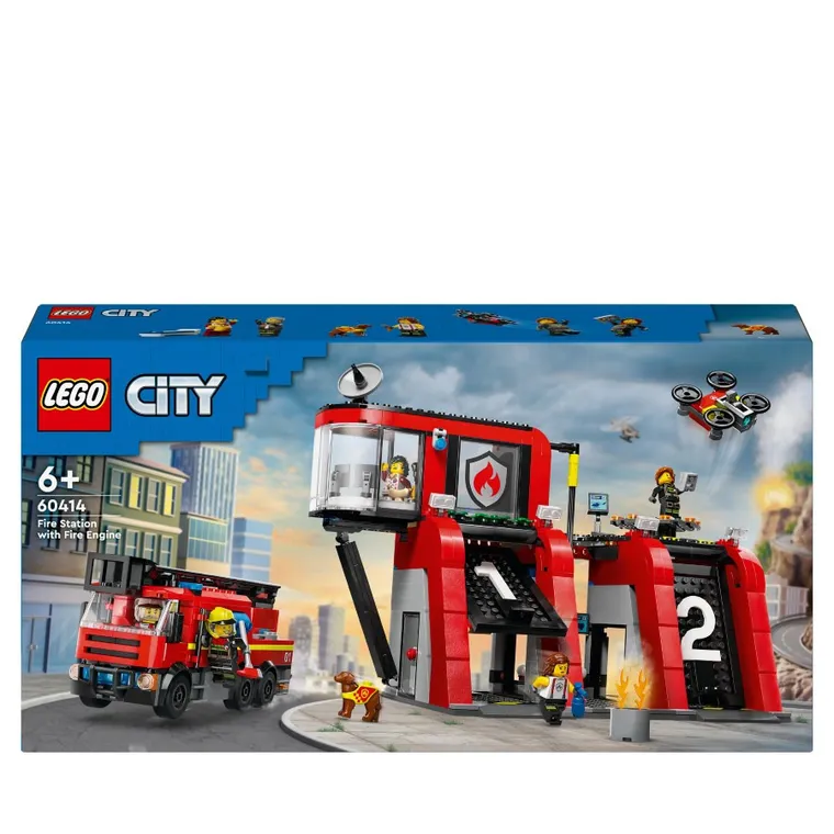 LEGO City, Remiza strażacka z wozem strażackim, 60414