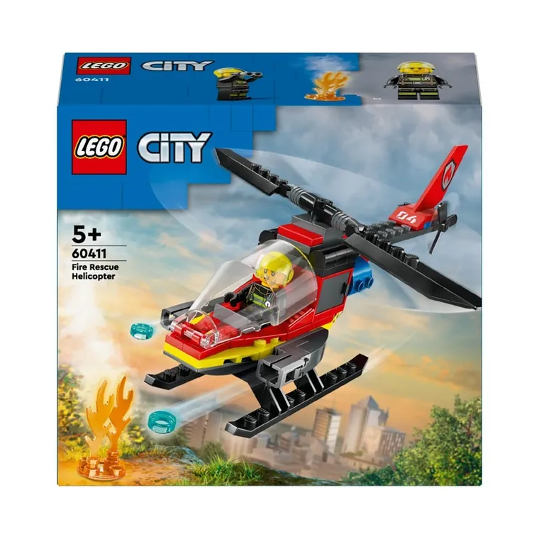 LEGO City, Strażacki helikopter ratunkowy, 60411