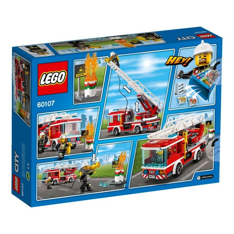 LEGO City, Wóz strażacki z drabiną, 60107