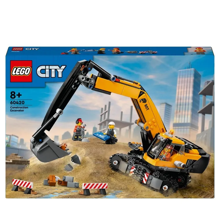 LEGO City, Żółta koparka, 60420