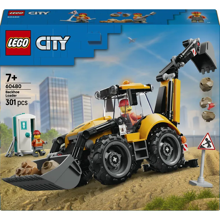 LEGO City, Żółta koparko-ładowarka, 60480