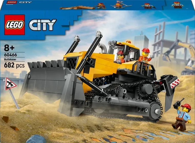 LEGO City, Żółty buldożer, 60466