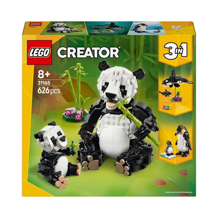 LEGO Creator 3 w 1, Dzikie zwierzęta: rodzina pand, 31165