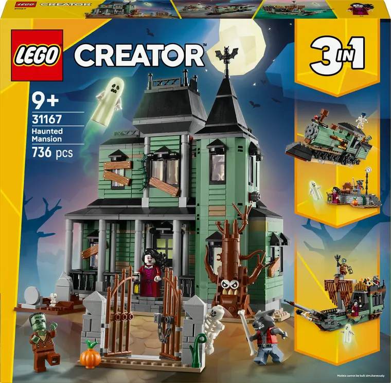 LEGO Creator 3 w 1, Nawiedzona rezydencja, 31167